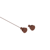 CMI122B Contacto magnético de empotrar de alta capacidad para puertas de hierro Blanco