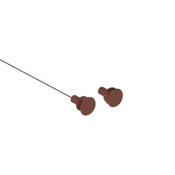 CMI122B Contacto magnético de empotrar de alta capacidad para puertas de hierro Blanco