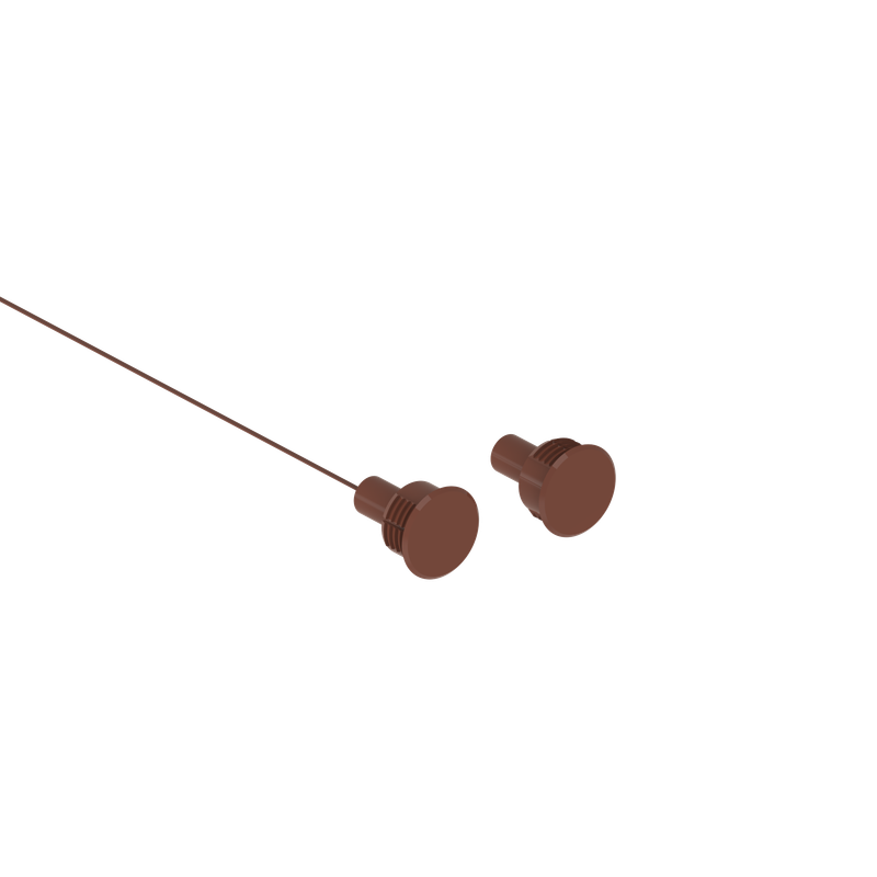 CMI122B Contacto magnético de empotrar de alta capacidad para puertas de hierro Blanco