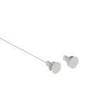 CMI122PM24 Contacto magnético de empotrar con protección magnética de alta capacidad para puertas de hierro Blanco