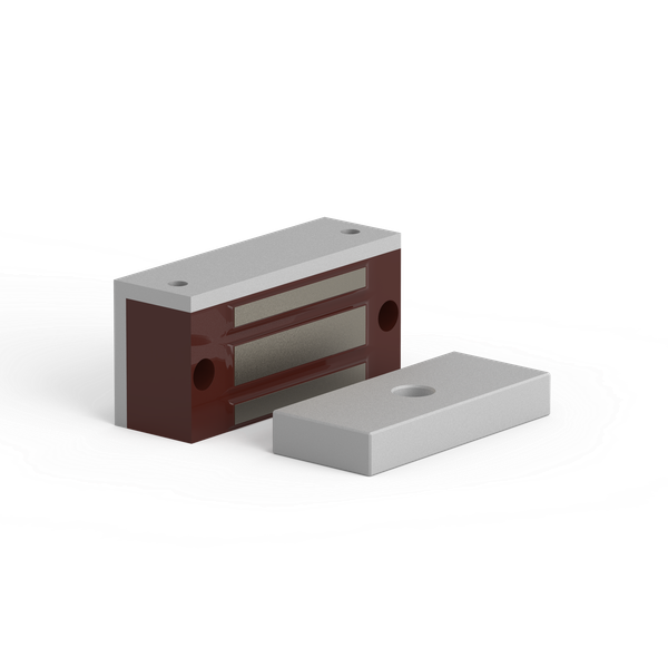 MEX50SW1 Electromagnetic Lock surface mounted 500N 12V/24V DC with door status