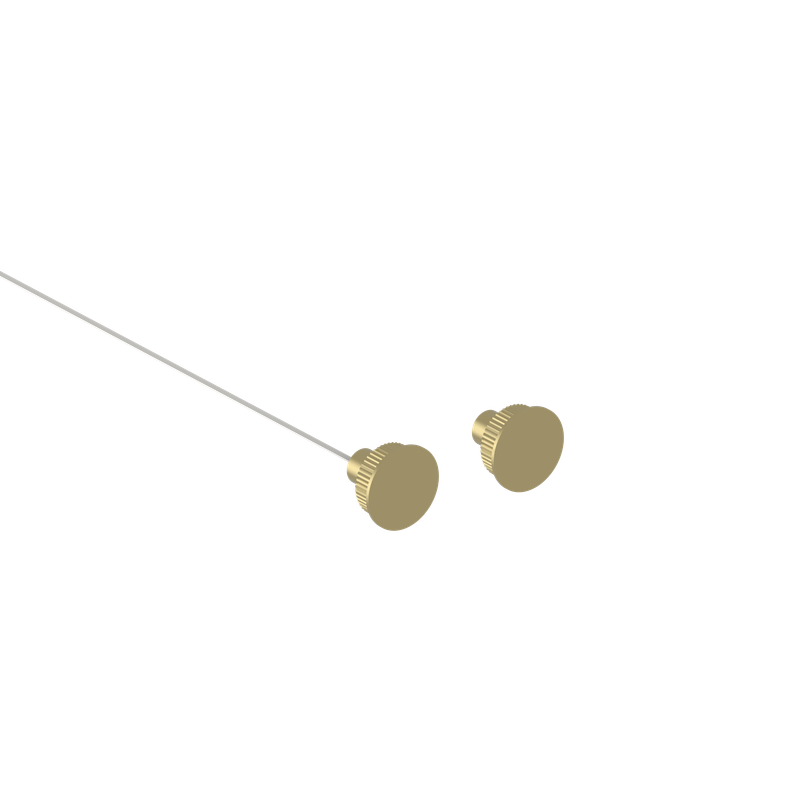 CMI130Series CM Magnetic Contact recess mounted high capacity for iron doors Brass