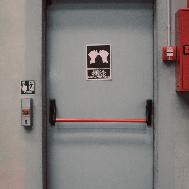 TE1B Emergency Exit Terminal Surface Mounted 2 Modules
