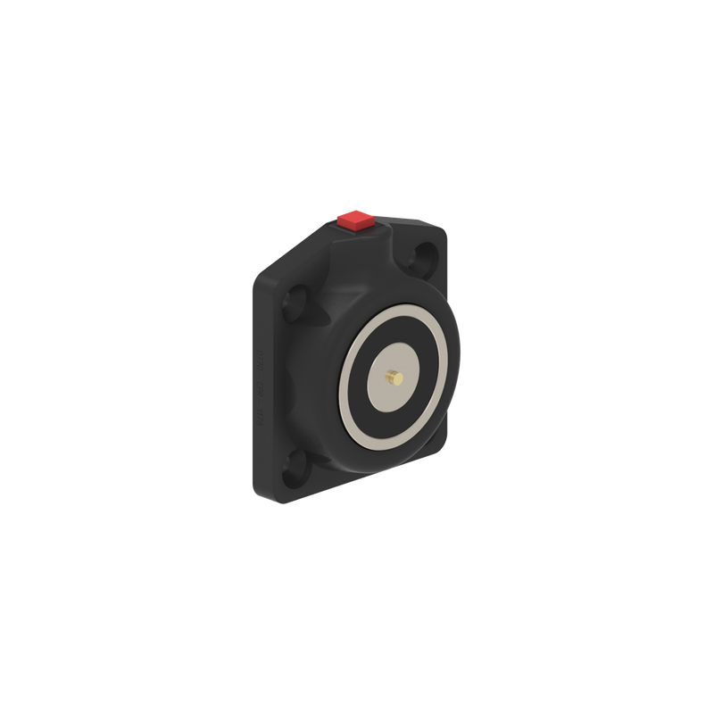 DHUSWKSeries DH Electromagnetic Lock recess and/or surface mounted 600N 12V/24V DC Black