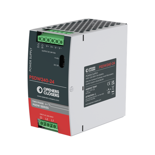PSDW Wide Input Voltage DIN Rail Power Supply