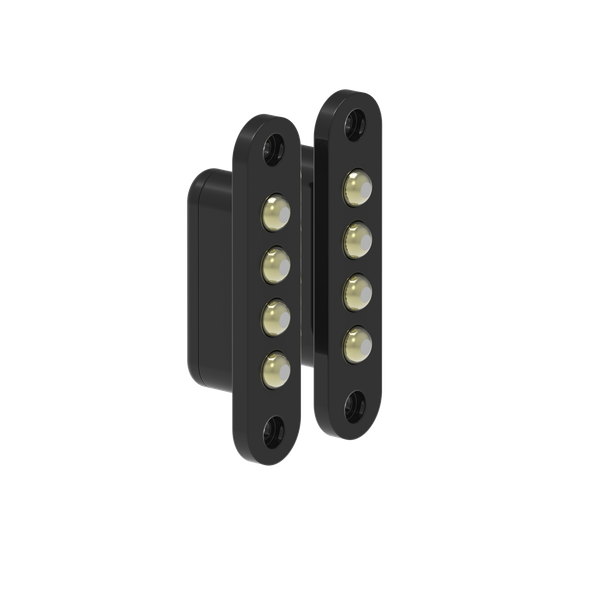 DDC4K Stromübertrager 4 Kontaktstifte Schwarz