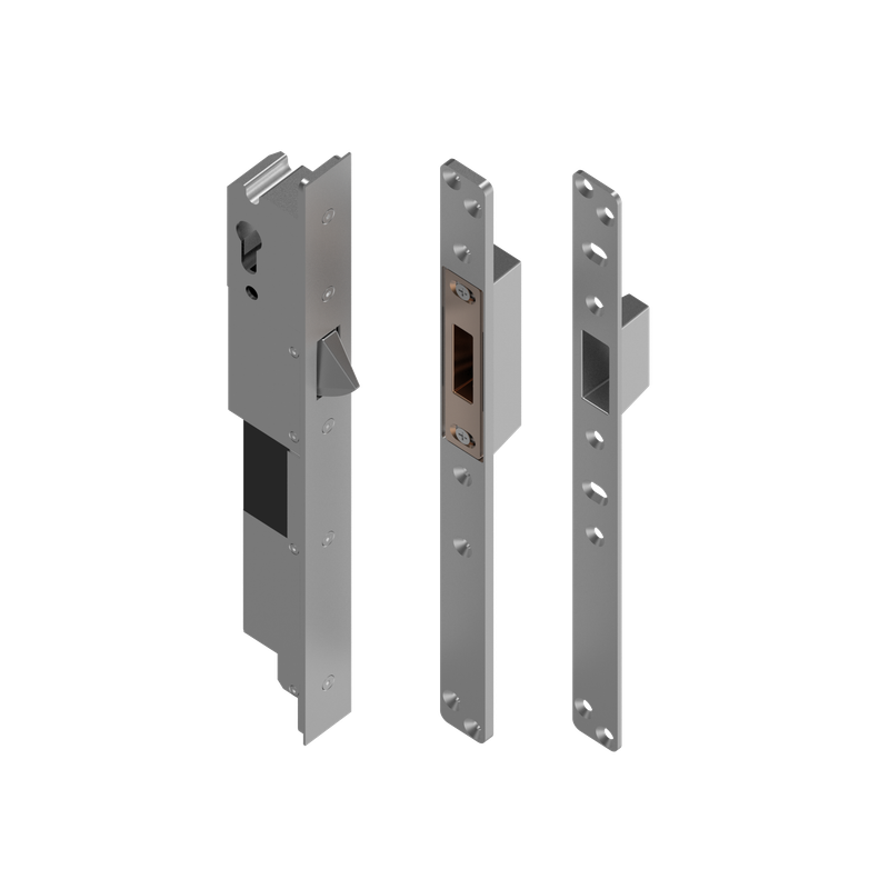 A1BASIC3517SX High Security Electromechanical Mortise Lock Fail-secure 24-50V DC 35mm Backset