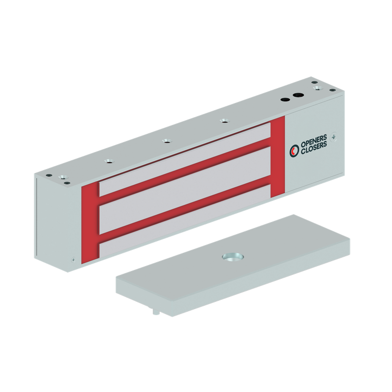 MEX500SV3Series M Electromagnetic Lock surface mounted 5,000N 12-48V DC with door status LED and timer