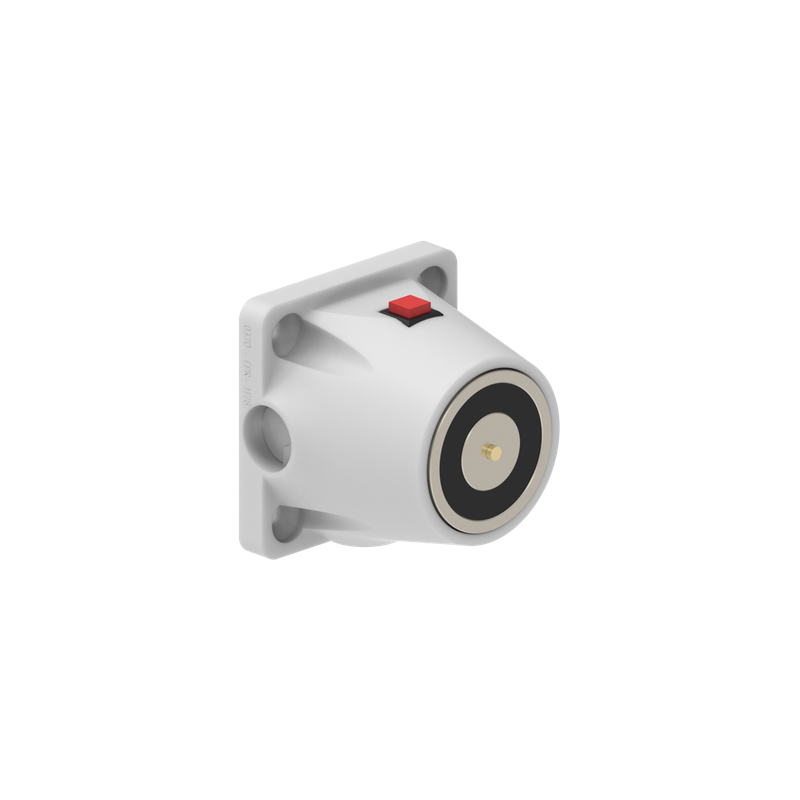 DHULFWSeries DH Electromagnetic Lock recess and/or surface mounted 600N 24V DC White