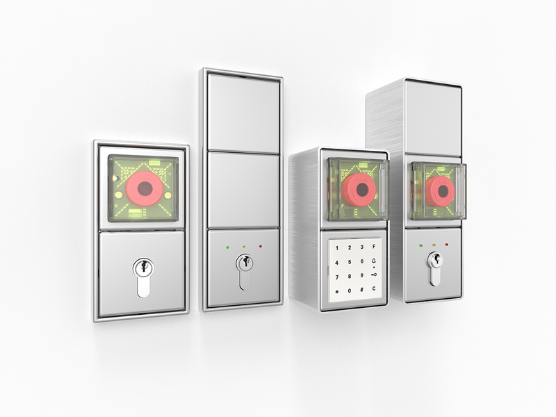 Modular structure that adapts to each emergency exit. Option to embed or overlay.