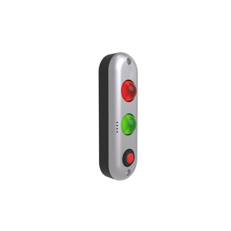 TL4Series TL Indicator Light 180° with button, audible alarm 10-24V AC/DC