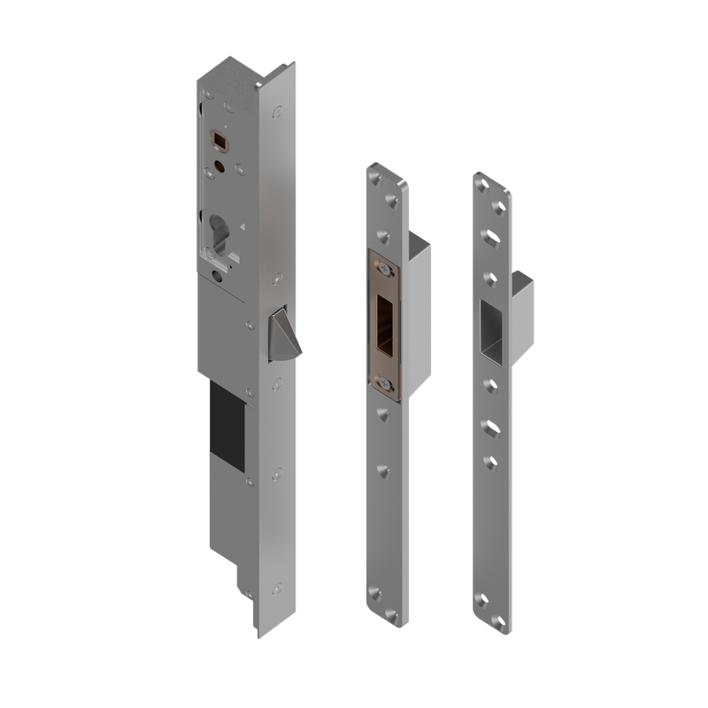 A1BASIC6017HXSeries A High Security Electromechanical Mortise Lock Fail-secure 24-50V DC 60mm Backset