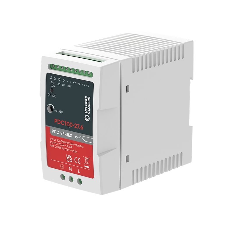Series PS UPS DIN Rail Power Supply 96.6W with 27.6V DC 2.25A - Openers ...
