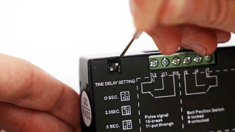 Timing adjustment on BO Series lock