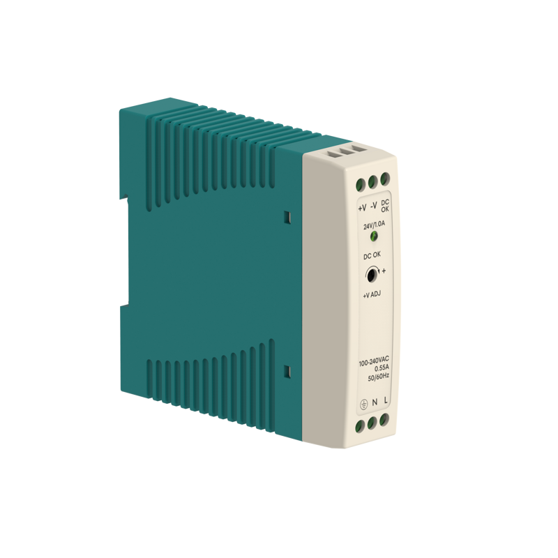 PS2024 Step-Shaped DIN Rail Power Supply 20W with 24V DC 1A