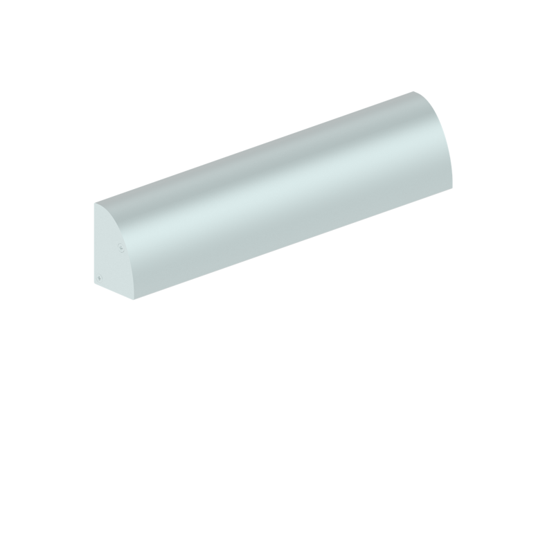 MEXL2 L-type bracket for electromagnetic locks on outward-opening doors Inox