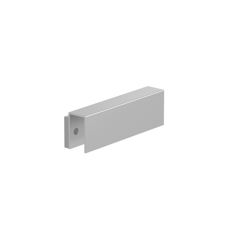 MEXU2 U-type bracket for electromagnetic locks for glass doors
