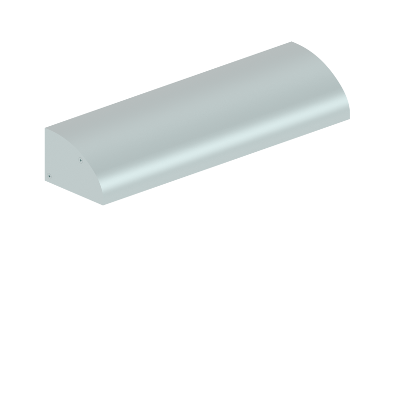 MEXL3 L-type bracket for electromagnetic locks on outward-opening doors Inox