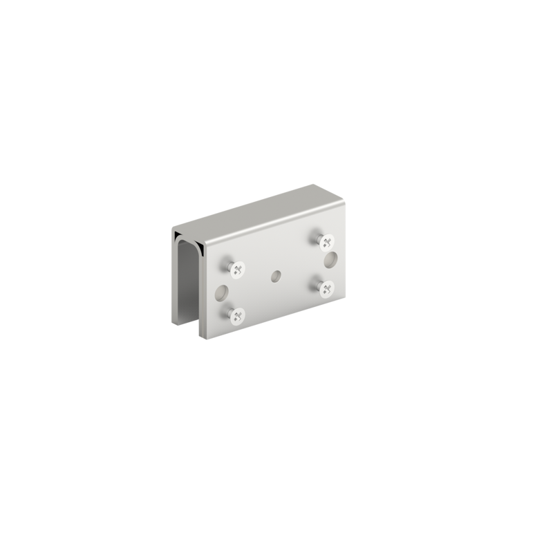 MEXU5 U-type bracket for electromagnetic locks for glass doors