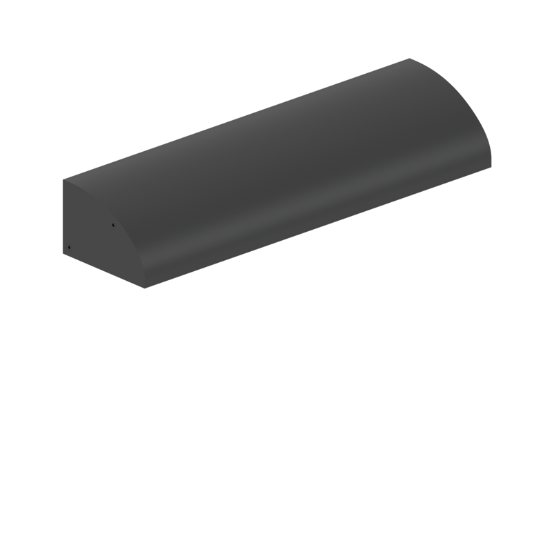 MEXL3K L-type bracket for electromagnetic locks on outward-opening doors Black