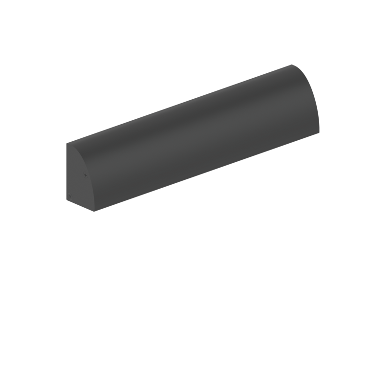 MEXL2K L-type bracket for electromagnetic locks on outward-opening doors Black