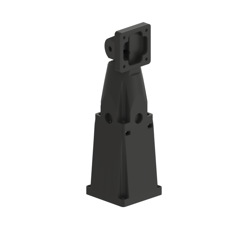 DHF11 15cm Extension + 19cm Extension set with 180º rotation for surface-mounted electromagnetic locks Black