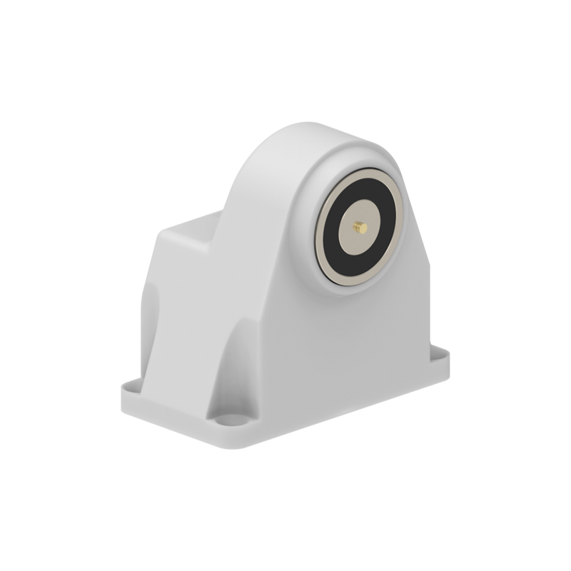 DHFMFW Electromagnetic Lock floor mounted 600N 24V DC White