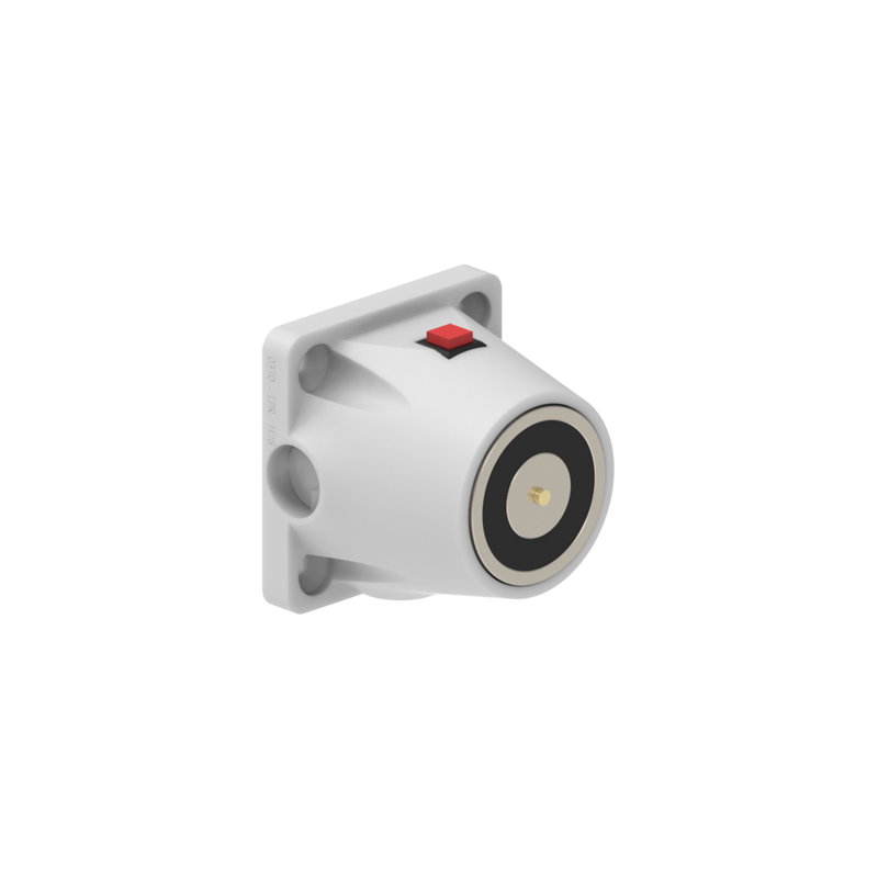 DHULFW Electromagnetic Lock recess and/or surface mounted 600N 24V DC White