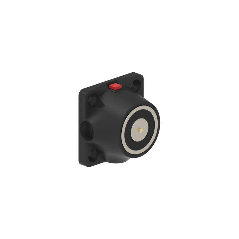 DHUMFK Electromagnetic Lock recess and/or surface mounted 600N 24V DC Black