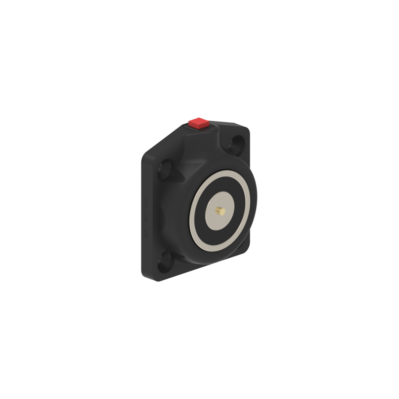 DHUSFK Electromagnetic Lock recess and/or surface mounted 600N 24V DC Black