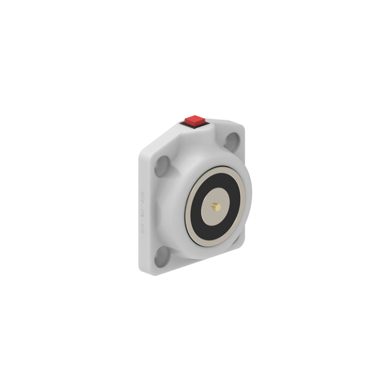 DHUSFW Electromagnetic Lock recess and/or surface mounted 600N 24V DC White