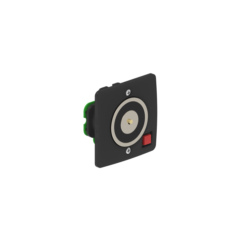 DHUXSWK Electromagnetic Lock recess mounted 600N 12V/24V DC Black