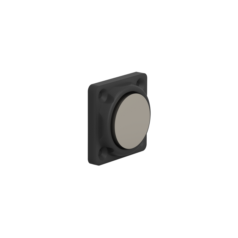 DHC3 2.3cm Counterplate with plastic support for electromagnetic locks Black
