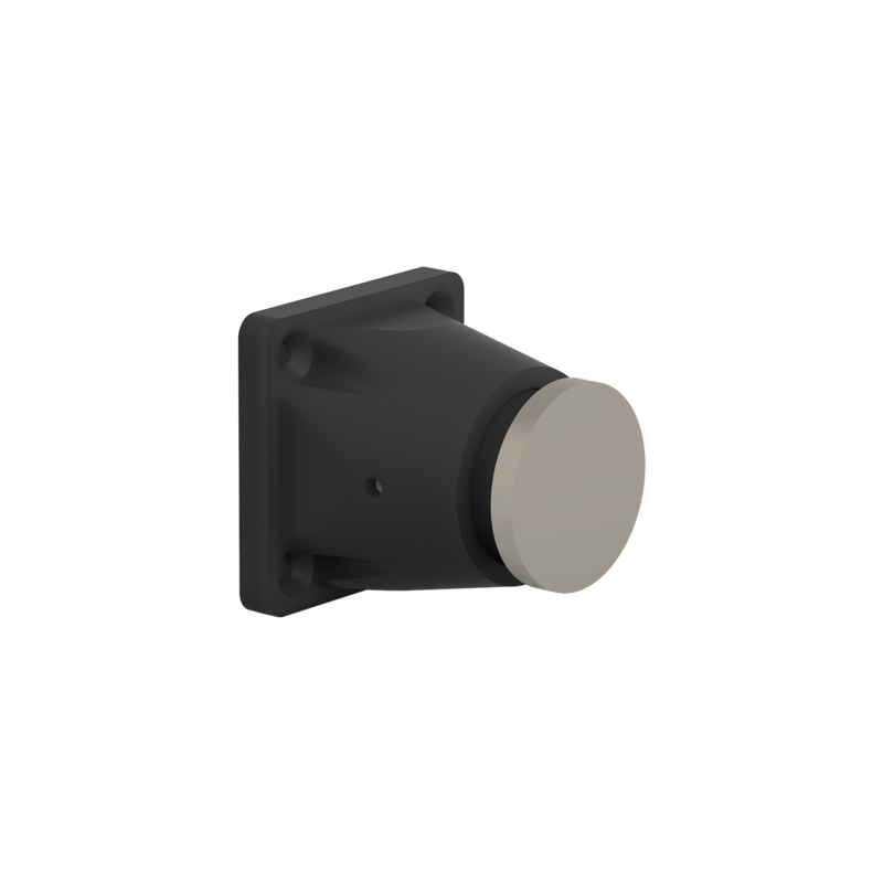 DHC5 9cm Counterplate with plastic support for electromagnetic locks Black