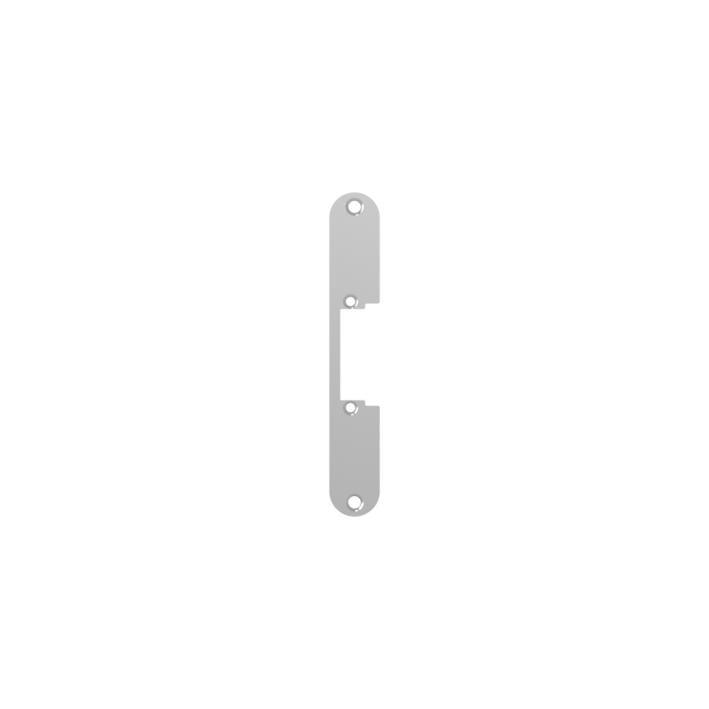 D17X Faceplate Short 160x25x3mm R12.5 Inox