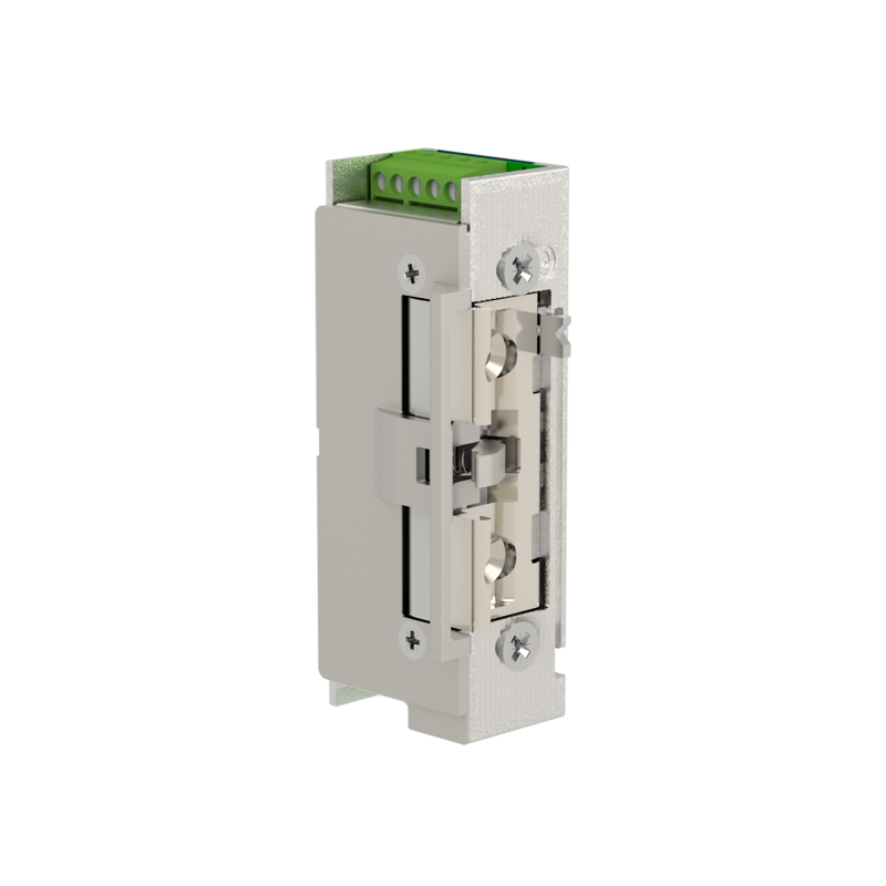 8ESNV21 Electronic Strike 10-30V AC/DC 8,000N Hold-open with monitoring and mechanical unlocking