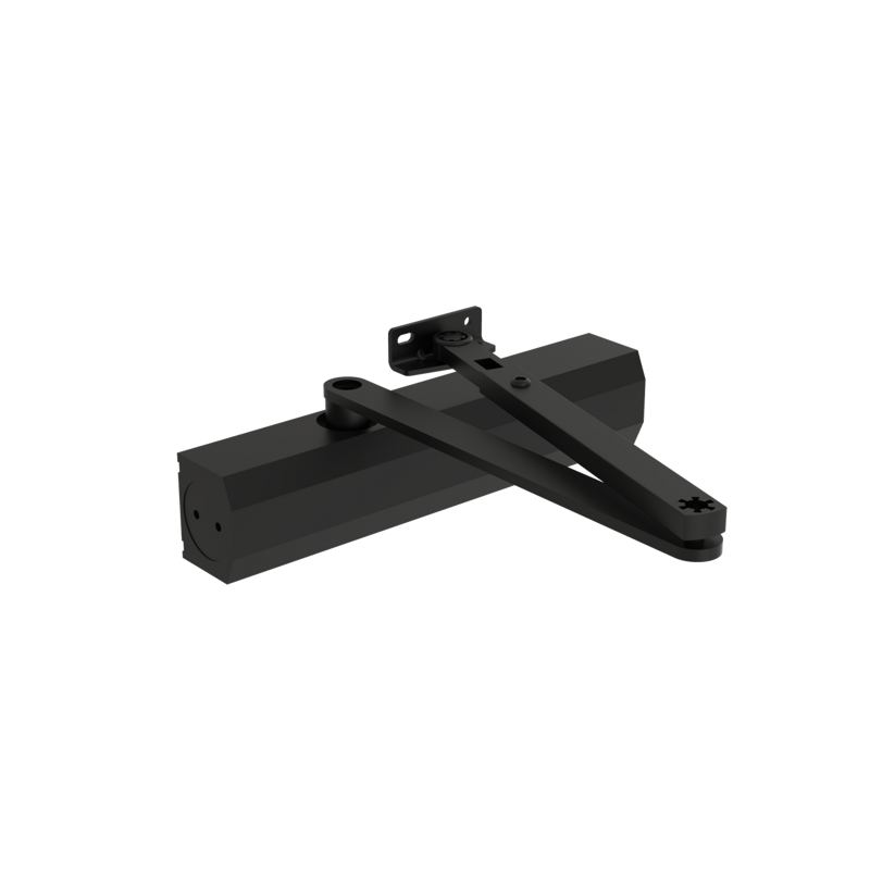 OTS536BK Overhead Door Closer with articulated arm Force 2–6 suitable for fire doors Black