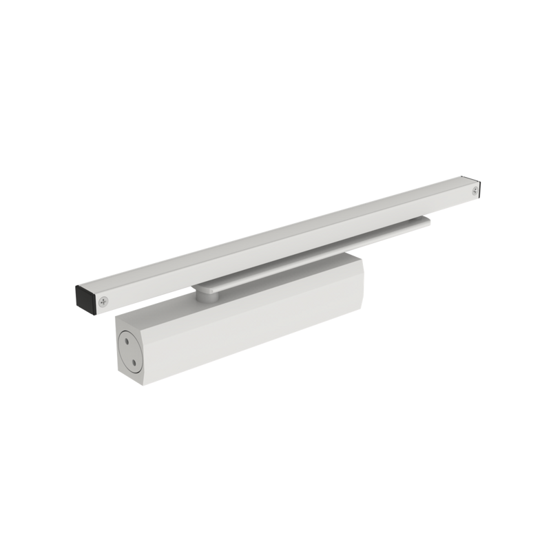 OTS634BRW Overhead Door Closer with sliding guide and retention Force 2–4 White