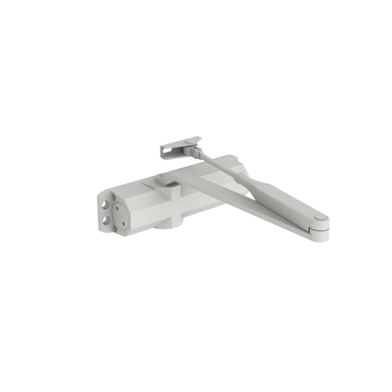 OTS134BW Overhead Door Closer with articulated arm Force 2–4 suitable for fire doors White