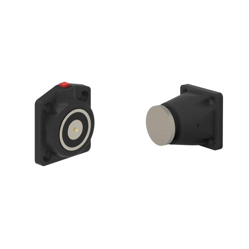 DHUSFKC5 Electromagnetic Lock recess and/or surface mounted 600N 24V DC Black with C5 counterplate
