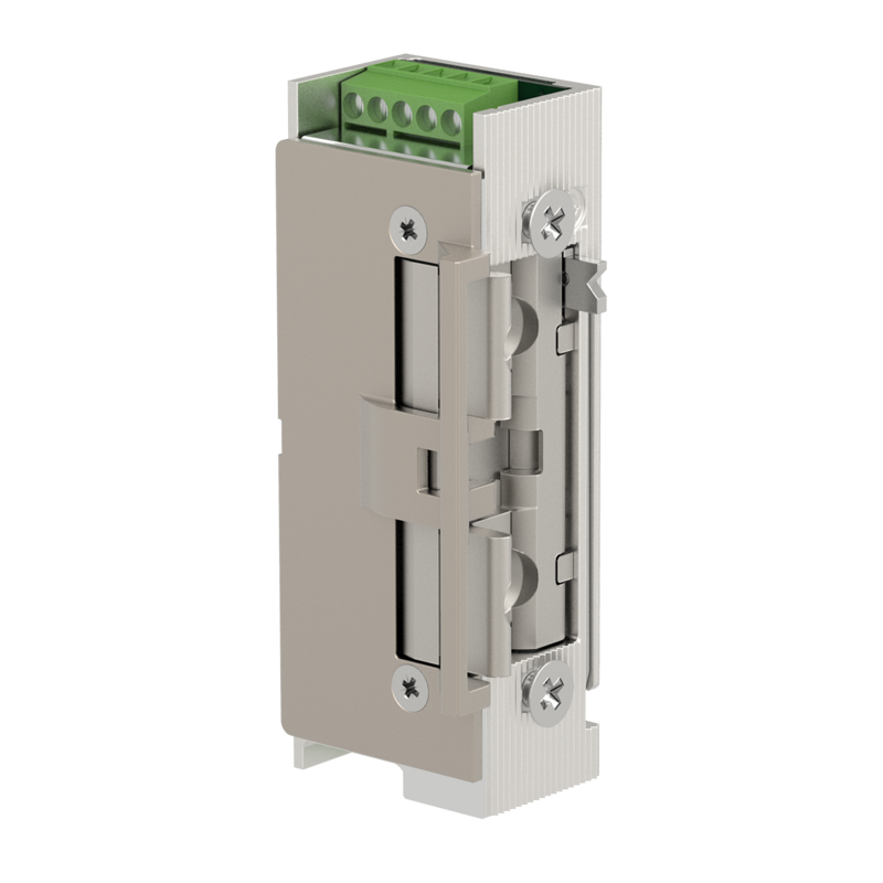 8ESBV21 Electronic Strike 10-30V AC/DC 8,000N Internal Hold-open with mechanical unlocking