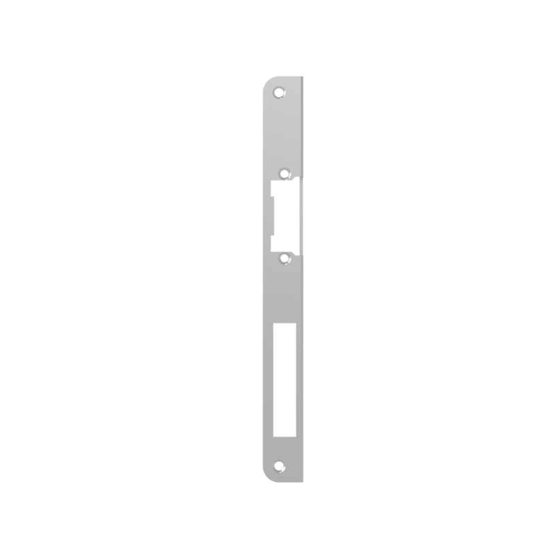 A50X Faceplate Long Angled DIN L 250x25x2mm Inox